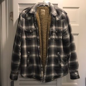 Men’s Lucky Brand Lined Flannel Jacket